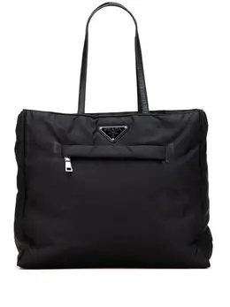 Prada Pre-Owned: Чёрная сумка-шоппер 