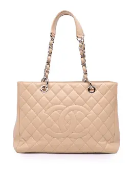 CHANEL Pre-Owned: Коричневая сумка-шоппер 
