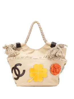 CHANEL Pre-Owned: Коричневая сумка-шоппер 