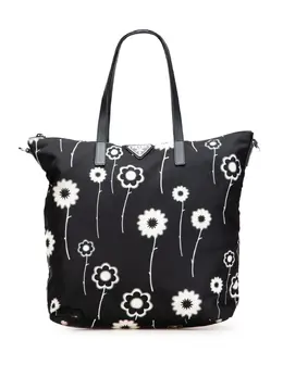 Prada Pre-Owned: Сумка с растительным принтом 