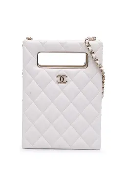 CHANEL Pre-Owned: Белая сумка-шоппер 