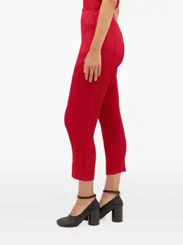 Pleats Please Issey Miyake: Красные брюки 