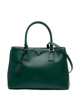 Prada Pre-Owned: Зелёная сумка 