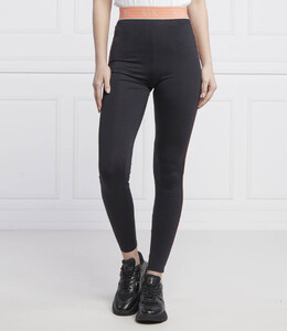 Armani Exchange: Чёрные легинсы 