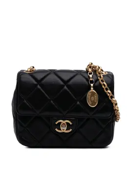 CHANEL Pre-Owned: Чёрная сумка через плечо 