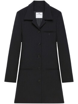 Courreges: Чёрное пальто 