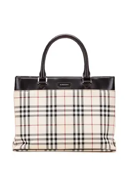Burberry Pre-Owned: Коричневая сумка-шоппер 