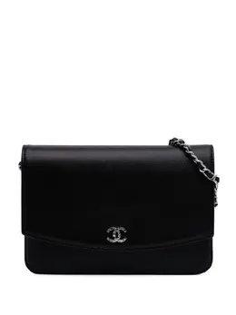 CHANEL Pre-Owned: Чёрный кошелёк 
