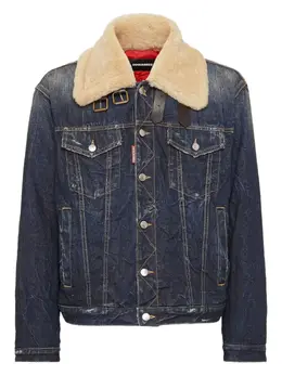 DSQUARED2: Джинсовая куртка  Aviator