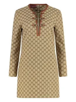 Gucci: Короткое платье  GG Supreme
