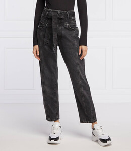 Pepe Jeans London: Чёрные джинсы 