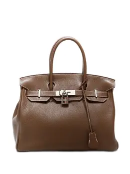 Hermès Pre-Owned: Коричневая сумка-шоппер 