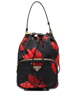 Prada Pre-Owned: Сумка с растительным принтом 