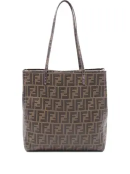 Fendi Pre-Owned: Коричневая сумка-шоппер 