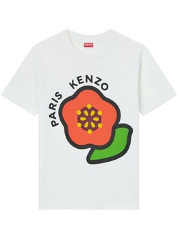 Kenzo: Белая футболка 