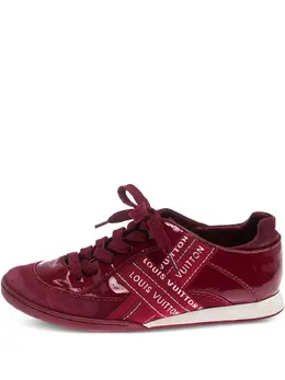Louis Vuitton Pre-Owned: Красные кроссовки 