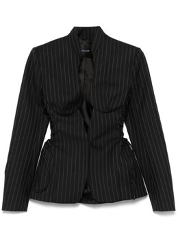 MUGLER: Куртка в полоску 