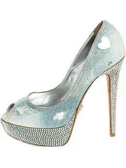 Philipp Plein: Голубые туфли  Crystal