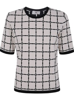 Elisabetta Franchi: Жаккардовая футболка 