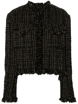 Sacai: Твидовая куртка 