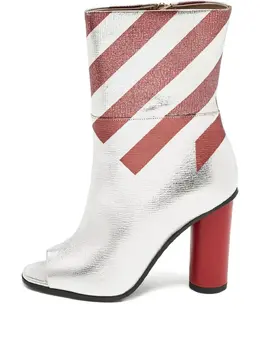 Anya Hindmarch: Серебристые ботинки 