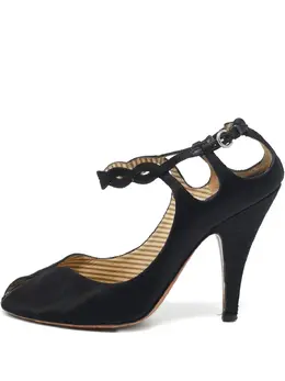 Moschino Pre-Owned: Чёрные сандалии 