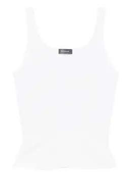 Mugler: Белая майка 