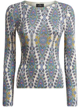 Etro: Белый свитер 