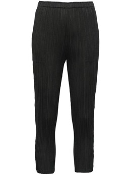 Pleats Please Issey Miyake: Чёрные брюки 