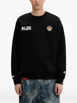 AAPE BY *A BATHING APE®: Чёрный свитшот 