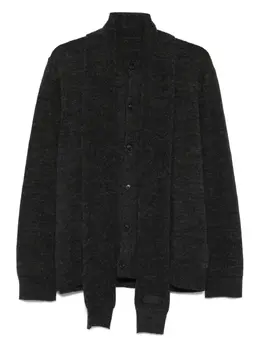 MM6 Maison Margiela: Тёмный кардиган 