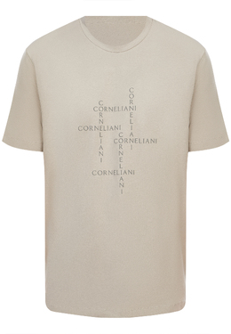 CORNELIANI: Серая футболка 