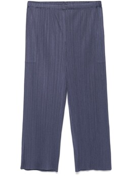 Pleats Please Issey Miyake: Синие брюки 