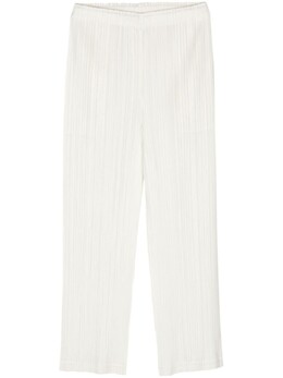 Pleats Please Issey Miyake: Белые брюки 