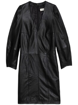 Zadig&Voltaire: Кожаное платье 