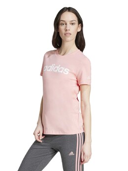 Adidas: Розовая футболка  Essentials