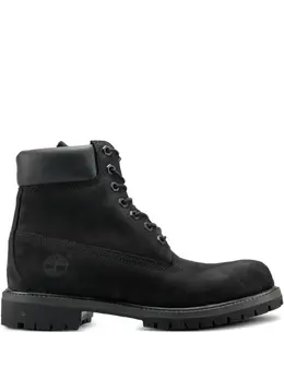 Timberland: Чёрные ботинки 