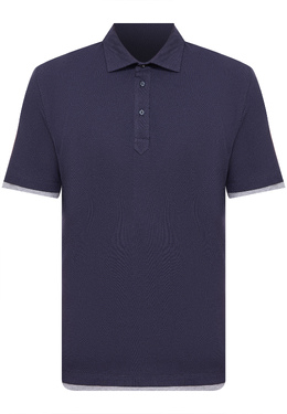 BRUNELLO CUCINELLI: Синяя футболка 