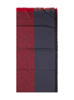 Longchamp: Бордовый шарф 