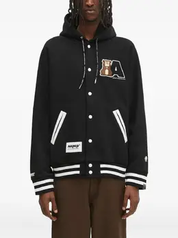 AAPE BY *A BATHING APE®: Чёрная толстовка 