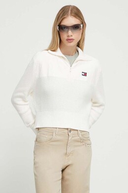 Tommy Jeans: Бежевый свитер 
