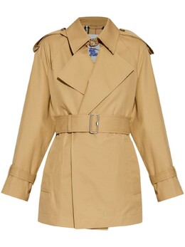 Burberry: Куртка с поясом 