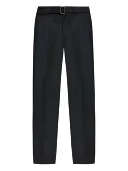 MM6 Maison Margiela: Чёрные брюки 