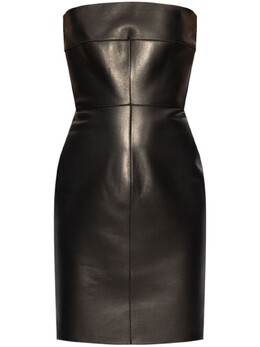 Dsquared2: Кожаное платье 