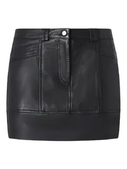 PINKO: Кожаная юбка 