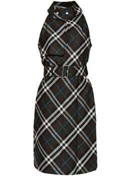Burberry: Платье в клетку 