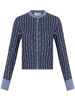 Lanvin: Синий кардиган 