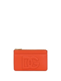 Dolce & Gabbana: Оранжевый кошелёк  DG