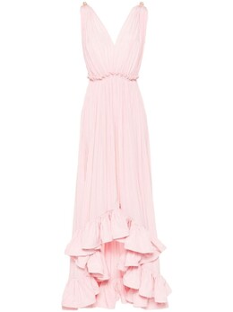 Lanvin: Платье с оборками 