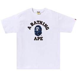 A BATHING APE: Белая футболка 